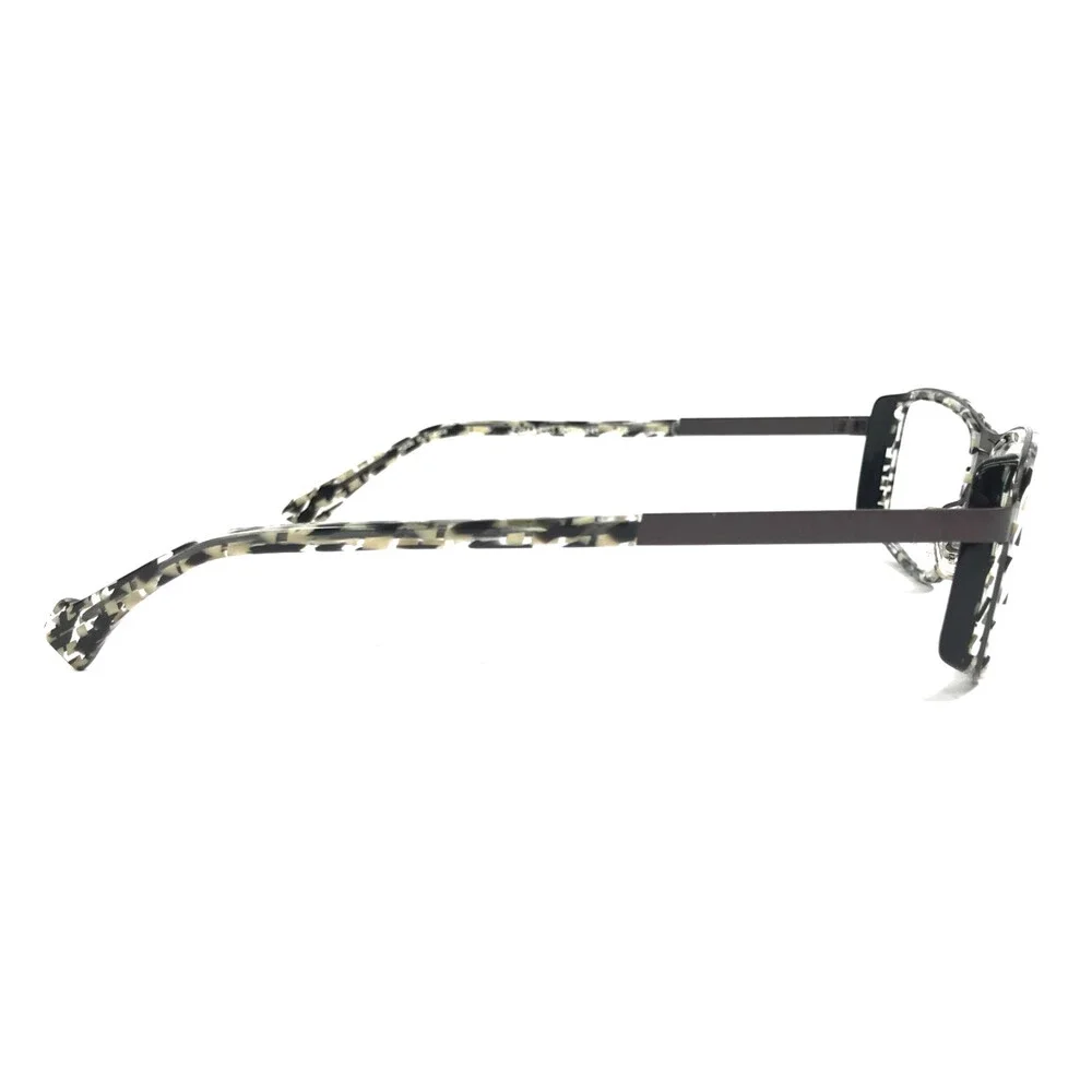 J.F. Rey Eyeglasses Frames JF2643 0503 Black Gray Rectangle Full Rim 52-19-145